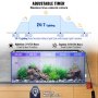 Luz de aquário VEVOR Luz de tanque de peixes de espectro completo de 26 W para tanque de peixes de 30 "-36