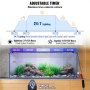 VEVOR akváriumi lámpa 48 W teljes spektrumú akvárium lámpa 48"-54" akváriumhoz