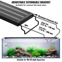 VEVOR Aquarium Light 36W Full Spectrum Aquarium LED Lights for 48