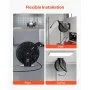VEVOR Pressure Washer Hose Reel, 15.2 m x 9.5 mm Retractable Power Heavy-Duty Steel Washer Hose Reel, 4000PSI Max, Auto-Rewinding, Flexible Wall/Floor Mounted for Car Washing,Garden,Floor Cleaning
