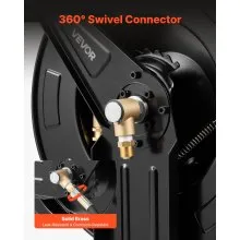VEVOR Pressure Washer Hose Reel 50ft x 3/8in Retractable 4000PSI Auto-Rewinding