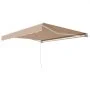 VEVOR Manual Retractable Awning, 13 x 8 ft Outdoor Patio Awning Retractable Sun Shade, Water-Resistant Polyester Patio Door Window Awning Sunshade Shelter with Crank Handle for Backyard, Balcony