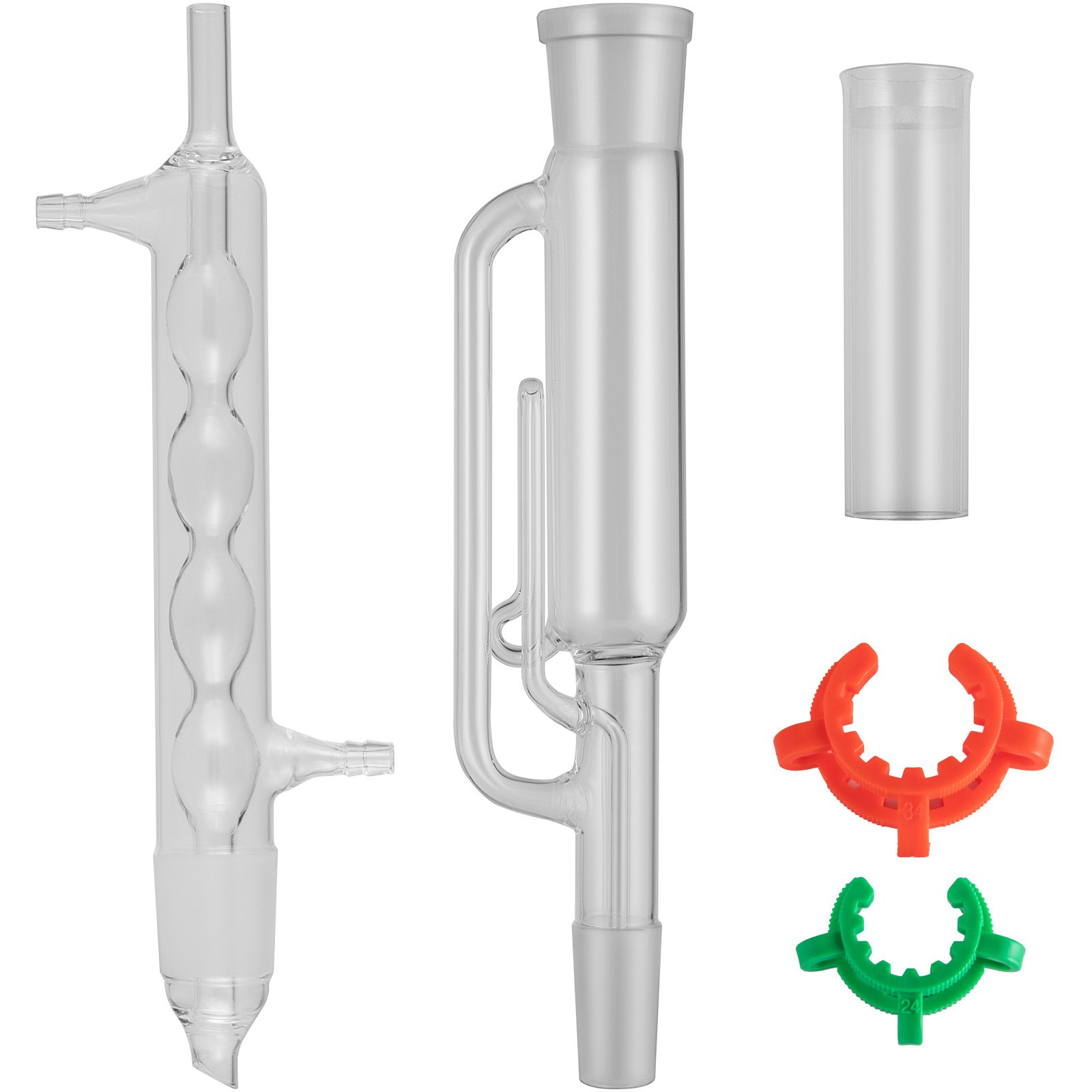 VEVOR Glass Soxhlet Extraction Apparatus Set 34/45 with Extraction Thimble