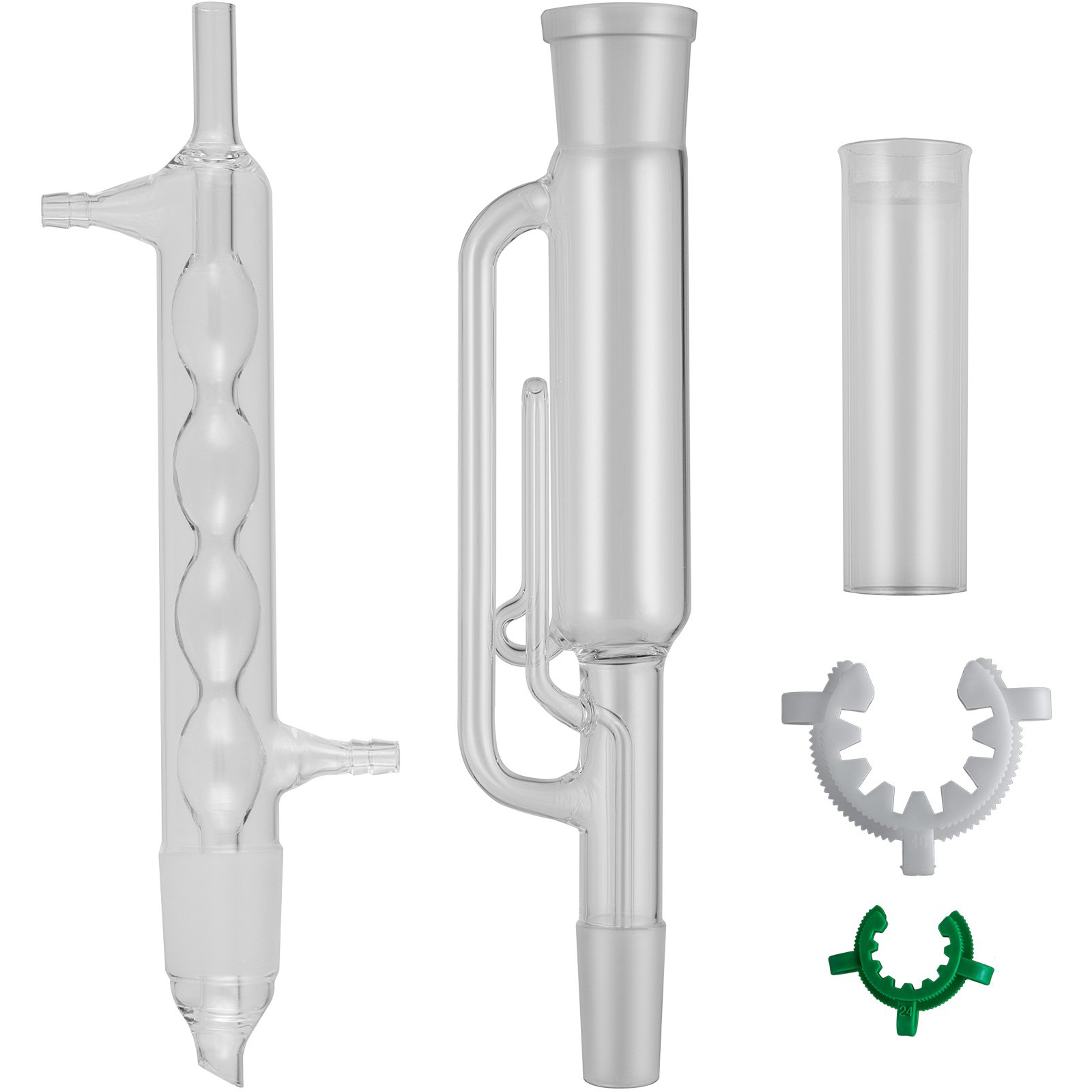 VEVOR Glass Soxhlet Extraction Apparatus Set 45/50 with Extraction Thimble