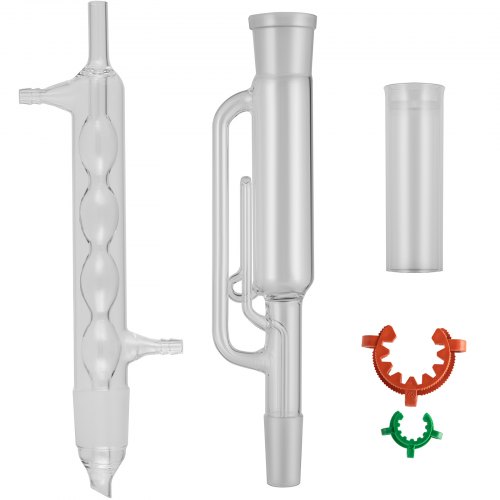 VEVOR Glass Soxhlet Extraction Apparatus Set 55/50 with Extraction Thimble