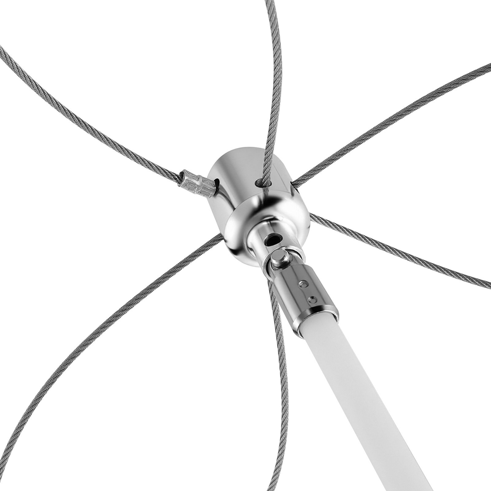 VEVOR Chimney Sweep Kit, 7m Maximum Extendable Length Chimney Brush, Chimney Cleaner Sweeper with Dual Brush Heads, Brush & Goggles, Fireplace Cleaning Tool for Square, Rectangle, Arch Chimneys