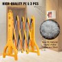Vevor Expanding Safety Barrier Traffic Crowd Control Pedestrian Road Works 3 Pcs