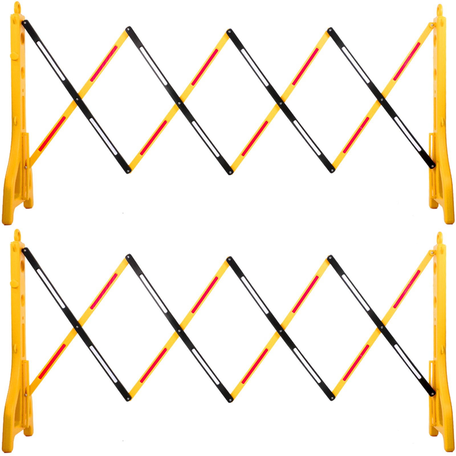 Vevor Expanding Safety Barrier Traffic Crowd Control Pedestrian Road Works 2 Pcs