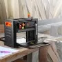 VEVOR Benchtop Thickness Planer, Dual Speed, 13" Wide Table, Equipped with Three Blades, 15-Amp 2000W Motor, Includes 12" Extended Input Table, Designed for Quiet Operation on Various Wood Types