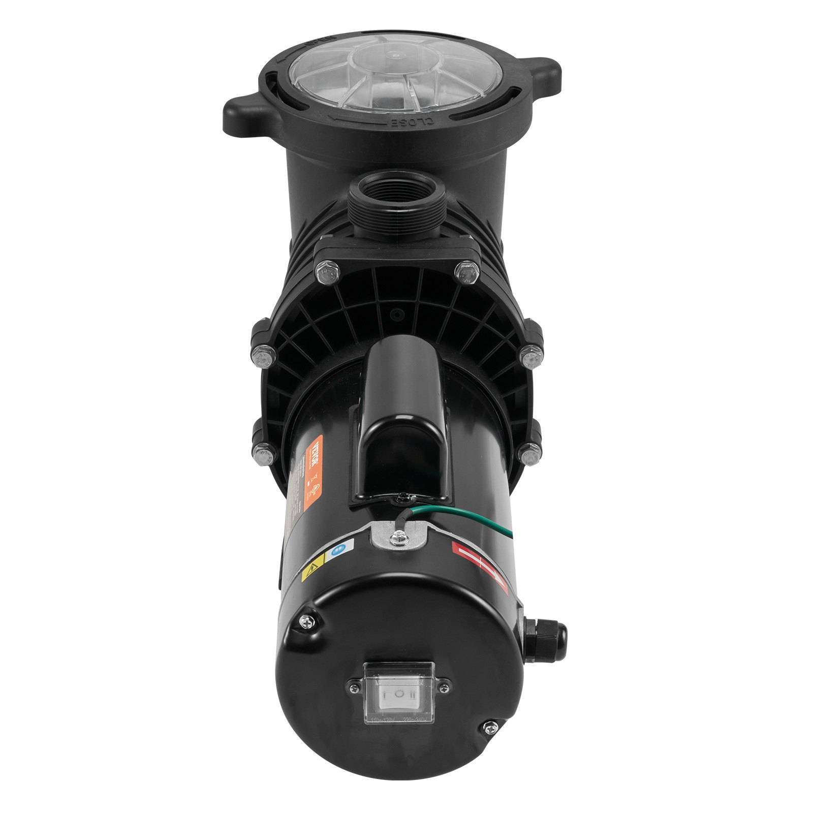 VEVOR Pool Pump 1.5HP 230V, Variable Dual Speed Pumps 1100W for Above Ground Pool, Powerful Pump with Strainer Filter Basket, 5400 GPH Max. Flow, Energy Saving Swimming Pool Pump