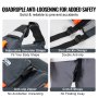 adjustable shoulder straps, dual buckle design, anti-slip zipper, crotch straps for VEVOR life vest.