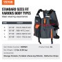 VEVOR Life Vest for Watersports (PFD), Life Jacket with Waterproof Nylon & 110N Buoyancy, Life Vest/Jacket for Any Water Activity-Fishing, Kayaking, Surfing and More, Men and Women XL