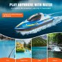 VEVOR RC Boat 2,4 GHz Remote Control Racing Boat 12 km/h Kids Adults Gift Blue