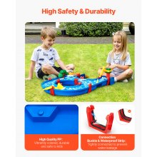 VEVOR Water Table for Toddlers Kids Activity Play Waterway for 3+ Years Boy Girl