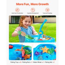 VEVOR Water Table for Toddlers Kids Activity Sensory Table with 9PCS Accessories