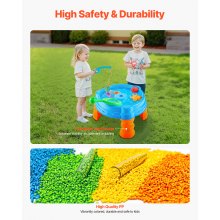 VEVOR Water Table for Toddlers Kids Activity Sensory Table with 9PCS Accessories