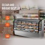 VEVOR Refrigerated Display Case, 32 Cu.Ft./901L Large Pastry Display Case, 4-Tier Commercial Display Refrigerator with LED Lighting, Downdraft Cooling, Movable with Casters, for Bakery