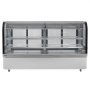 VEVOR Refrigerated Display Case, 32 Cu.Ft./901L Large Pastry Display Case, 4-Tier Commercial Display Refrigerator with LED Lighting, Downdraft Cooling, Movable with Casters, for Bakery