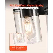 3-Light Bathroom Light Fixtures Modern Vanity Light Lamp Fixtures over Mirror