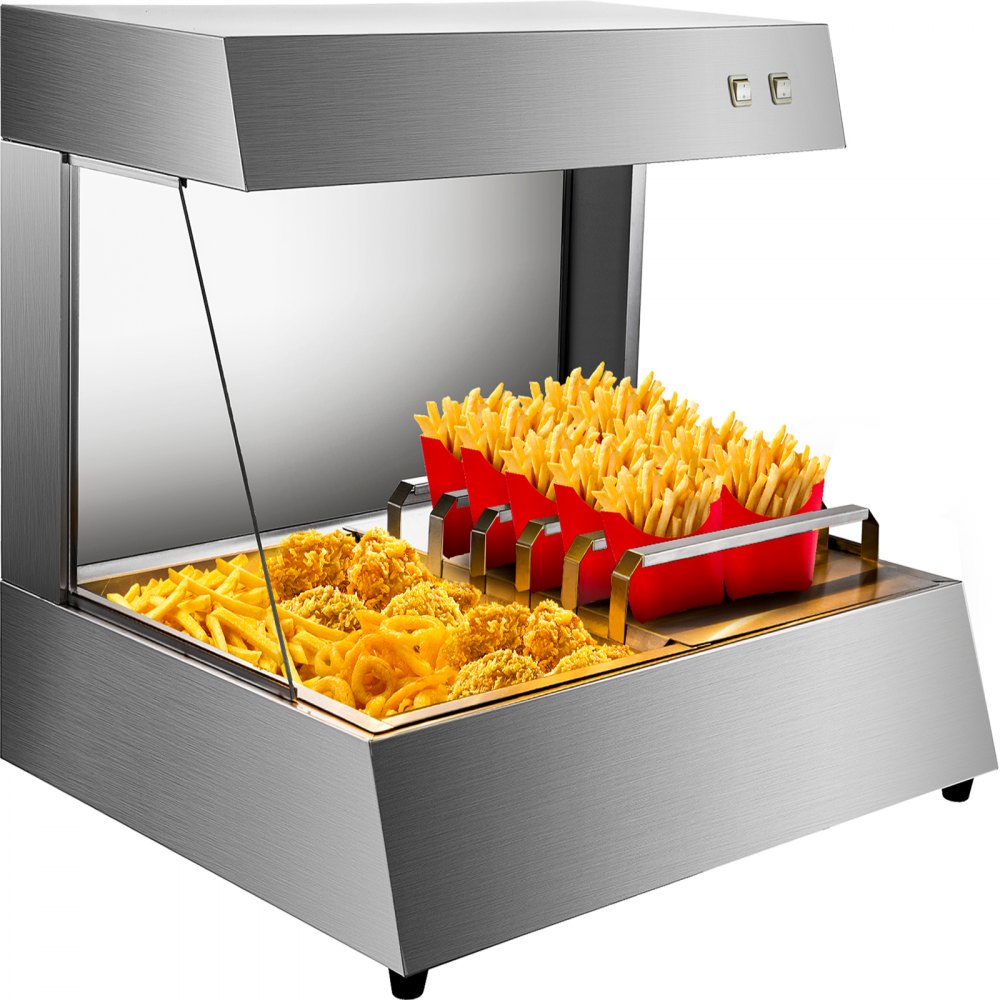 Vevor Infrared Food Warmer Heat Lamp Hot Tray Buffet Server Chips Heater 750w