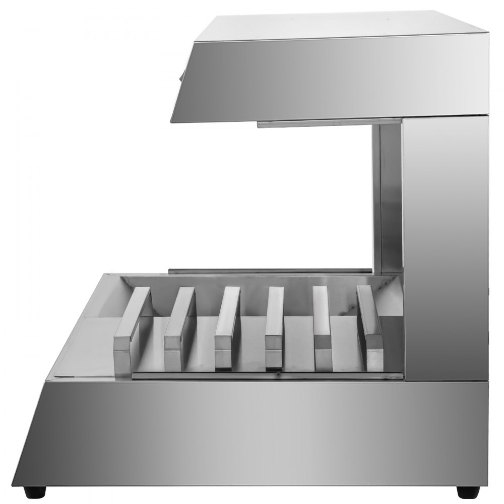 VEVOR French Fries Warmer Chips Fried Dish with Drainboard Shelf Countertop 750W