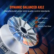 VEVOR Primary Drive Clutch for Polaris Sportsman 500 4x4 1998-2005, Primary Clutch EBS Type with Weights and Springs, Dynamic Balancing Treatment, Replace# 1321706