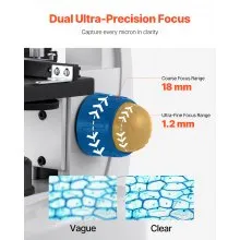 VEVOR Professional Trinocular Compound Microscope Kit 40-5000X Magnification