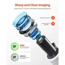 VEVOR Professional Binocular Compound Microscope Kit 40-2000X Magnification