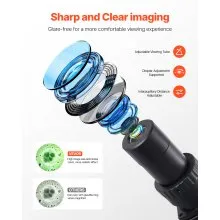 VEVOR Binocular Compound Microscope Kit 40-5000X Dual Stage Two Set of Eyepieces