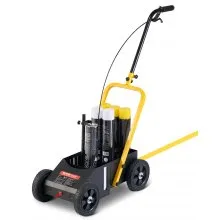 Máquina de marcado de líneas de 24 x 13 x 35,4 pulgadas Máquina de marcado de líneas de 4 ruedas negra