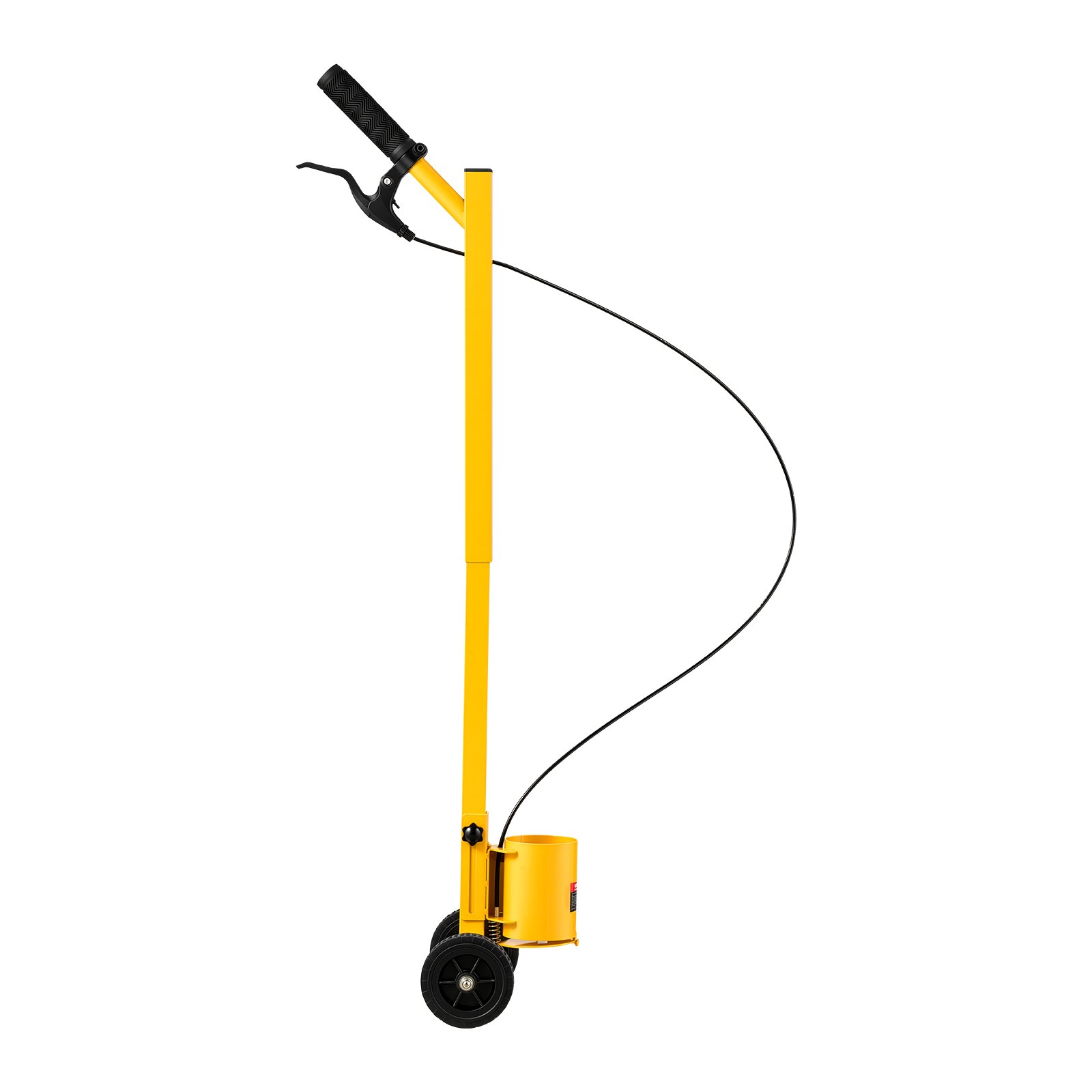 VEVOR Striping Line Painting Wand Industrial Two-Wheel Marking Paint Wand, For Ground Marking, Parking Lot and Field, Lightweight and Easy to Push, Compatible with Inverted Striping Paint, Yellow