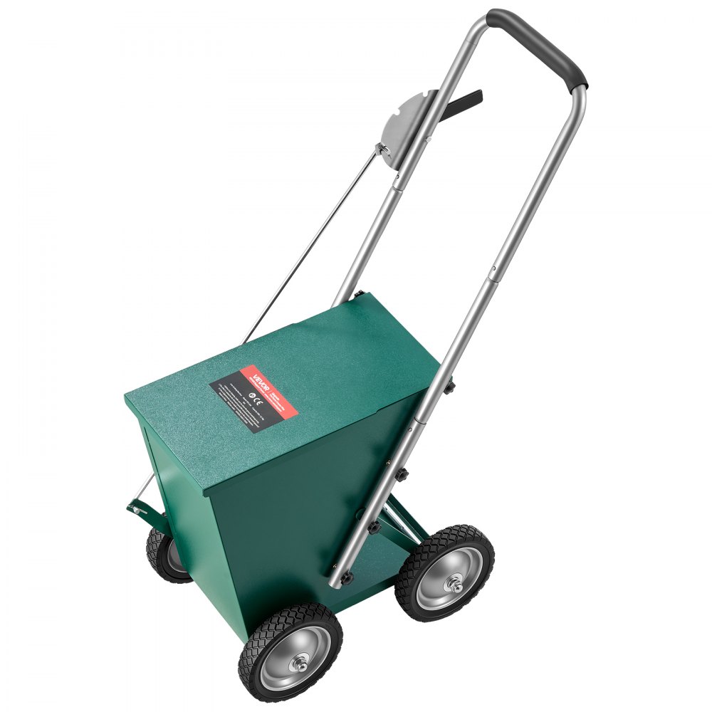 VEVOR Steel Dry Line Marker 22.7kg Powder Capacity Field Dry Line Chalker, For Standard Fields, 50-100 mm Adjustable Line Width, with 4 Heavy-Duty Wheels, Clear Even Marking, Easy One-Person Pushing
