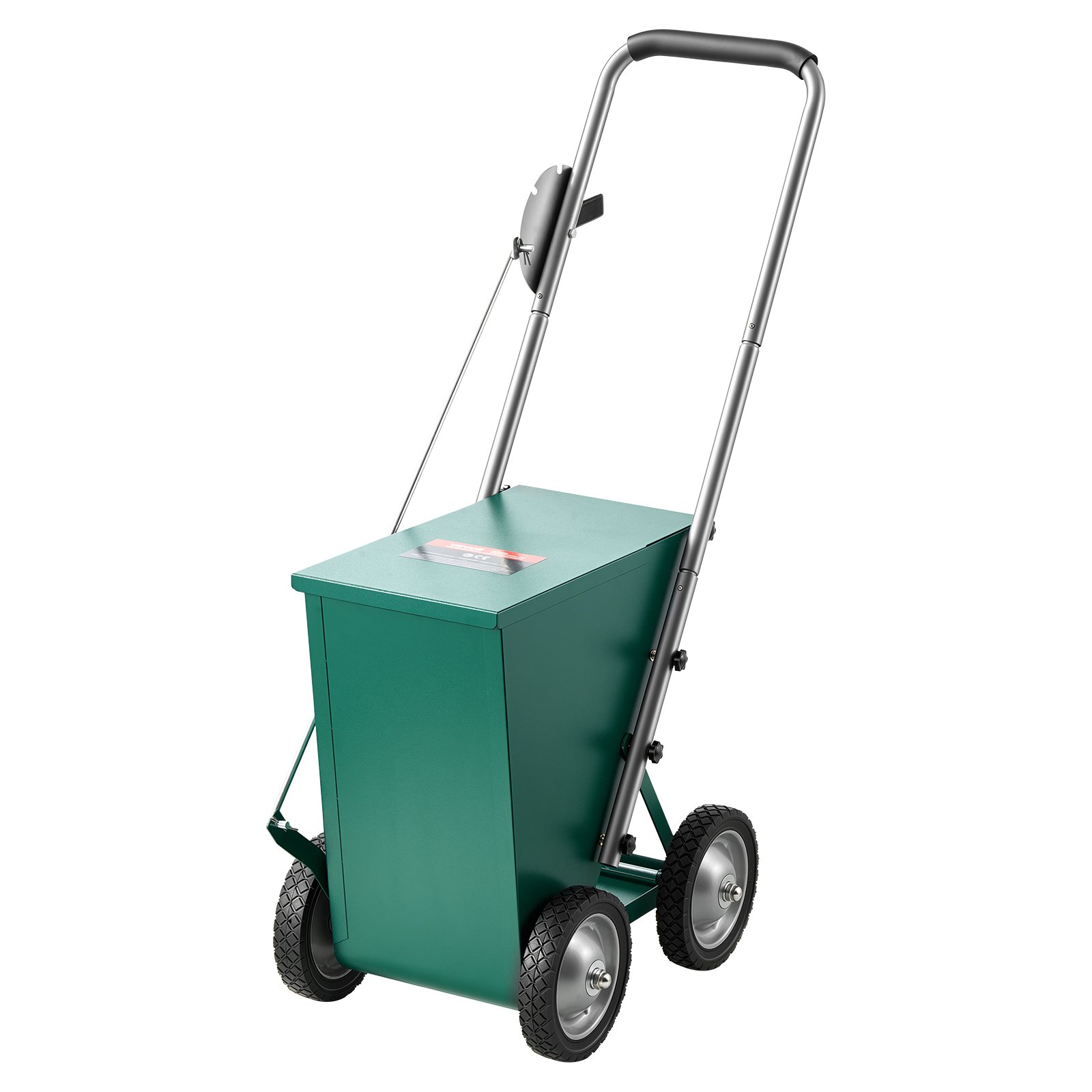 VEVOR Steel Dry Line Marker 22.7kg Powder Capacity Field Dry Line Chalker, For Standard Fields, 50-100 mm Adjustable Line Width, with 4 Heavy-Duty Wheels, Clear Even Marking, Easy One-Person Pushing