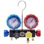 VEVOR ac manifold gauge set with blue and red dials for hvac pressure measurement