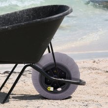 VEVOR Balloon Beach Wheels Replacement Beach Tire 15.7" TPU 176LBS Load Capacity