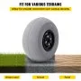 VEVOR beach balloon wheels fit for grass lawn, gravel, and sand, smooth movement over various terrains.