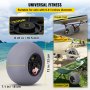 VEVOR Beach Balloon Wheels, 13" ersättningssanddäck med 32" axel i rostfritt stål, TPU-vagnsdäck för kajakdolly, kanotvagn och buggy med gratis luftpump, 2-pack