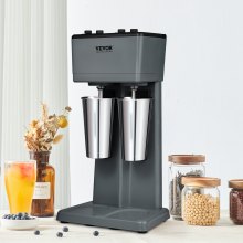 VEVOR Milkshake Maker Mixer Machine Double Head Rustfritt stål Drikkeblender