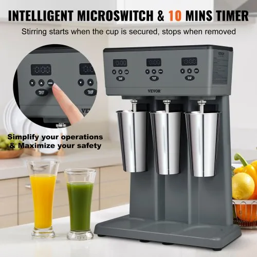 Vevor Mixeur Électrique Pour Milkshakes Une Tête Machine à Milkshake