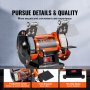 VEVOR Bench Polisher & Buffing Machine for Metal/Jewelry/Wood - With Wool & Abrasive Wheels, 100 Tools, 3590RPM
