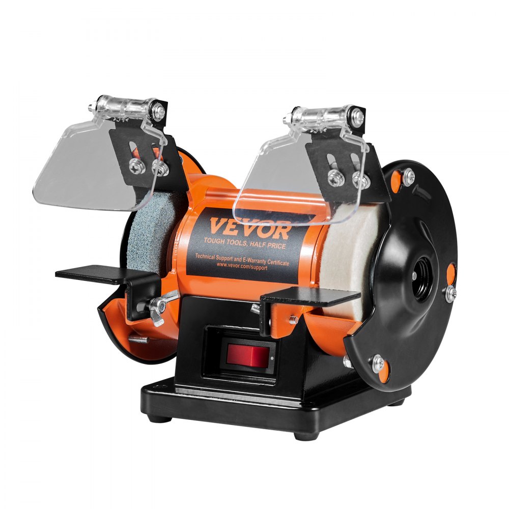 VEVOR Jewelry Polisher, Bench Grinder Polishing & Buffing Machine, 3590RPM Adjustable Variable Speed Bench Lathe Polisher with 1 Wool Wheel, Abrasive Fiber Wheel, Grinding Wheel & 100pcs Tools