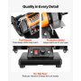 VEVOR Bench Buffer Polisher, 8300-10600 RPM Adjustable Speed, Polishing & Buffing Machine with Grinding, Fiber, and Wool Wheels, 100-Piece Accessory Kit, for Jewelry, Wood, Metal, Raw Stone, Jade DIY