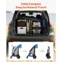 VEVOR Beach Cart with Large Wheels for Sand, 75 kg Load Capacity, Heavy Duty Folding Beach Wagon with 250 mm Solid Wheels, Insulated Cooler Bag, Umbrella Holder, Holds 4 Chairs for Camping & Fishing