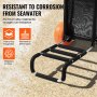 VEVOR Beach Dolly with Big Wheels for Sand, 29.9" x 15.4" Cargo Deck, w/ 12" Foam Wheels, 165LBS Loading Capacity Folding Sand Cart & 27" to 44.7" Adjustable Height, Heavy Duty Cart for Beach