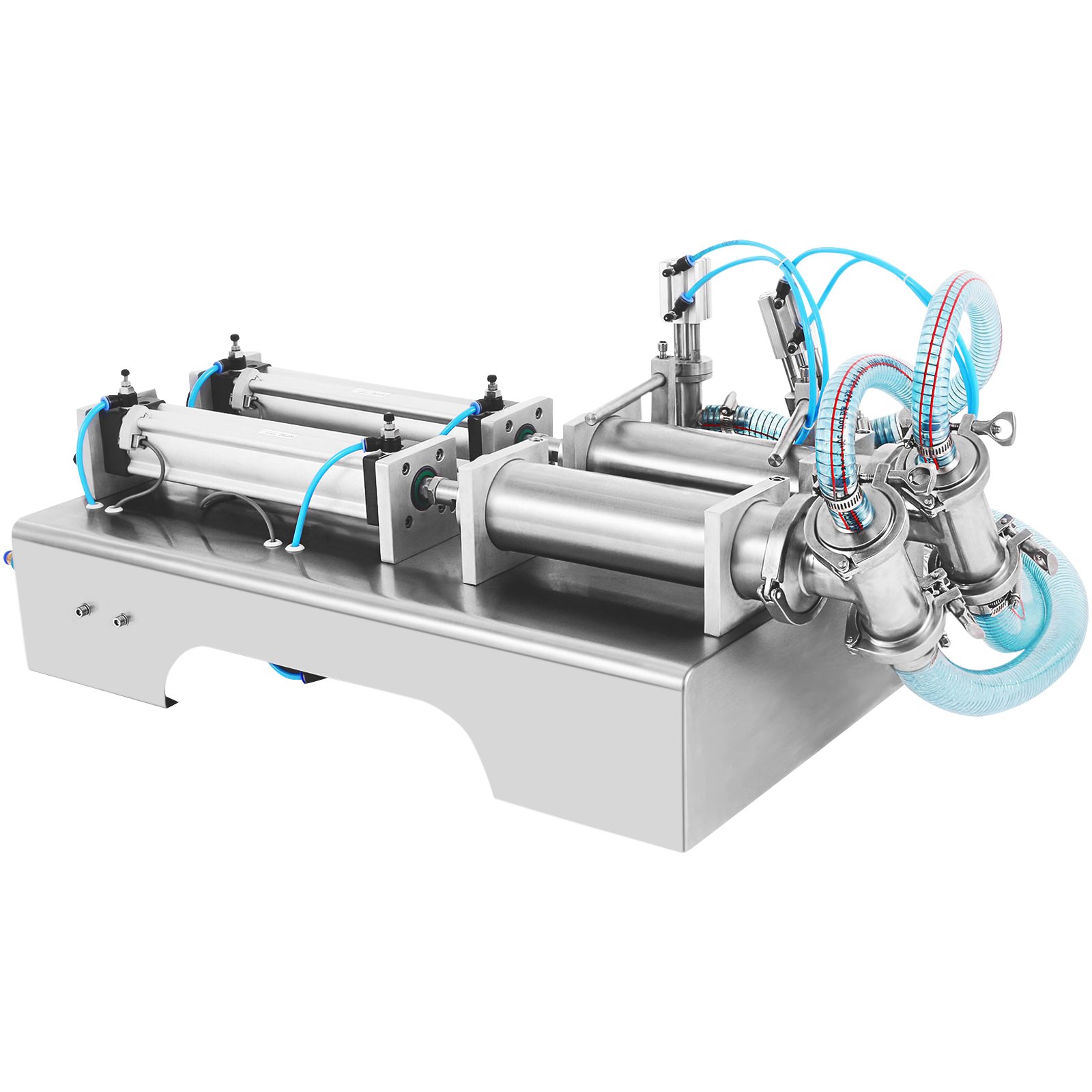 VEVOR 100-1000ml Pneumatic Liquid Filling Machine Two Nozzles Bottle Filler for Liquid Juice Filler for Liquid