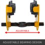 2t Push Beam Trolley Manual Roller Trolley Crane Lift I-beam Track Heavy Loads