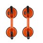 orange VEVOR glass suction cups with black handles, shown front view on a white background.