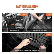 Tapis de sol pour automobile VEVOR compatibles avec Toyota RAV4 (pas pour Hybrid ou Prime) 2019-2024