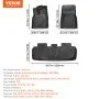 VEVOR Automotive Floor Mats, Fits for Tesla Model Y 2021-2024, 3 pcs Front and 2nd Row Liners, All Weather Custom Fit TPE Vehicle Floor Mats, Easy to Clean and Secure Floor Liners for SUV, Black