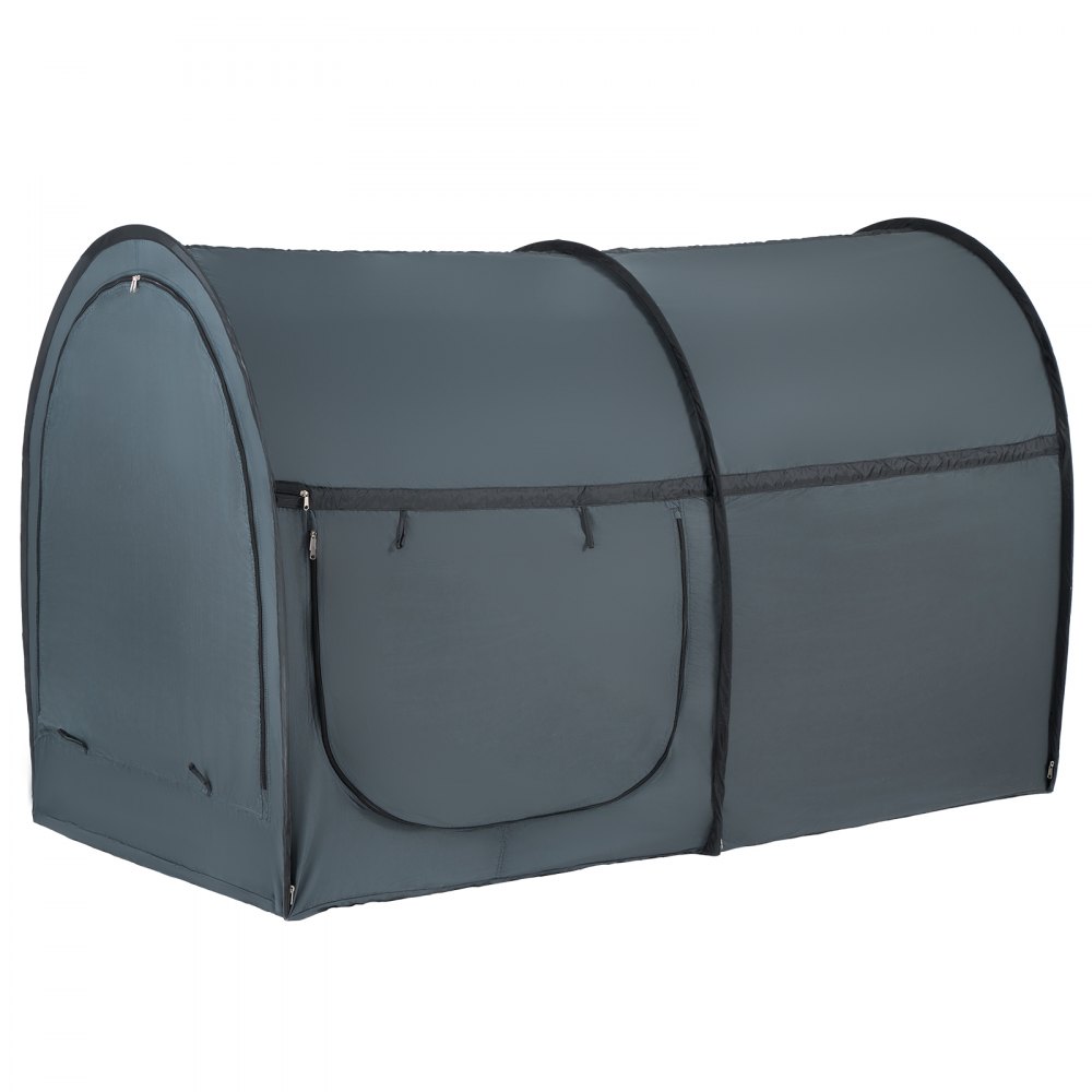 VEVOR 4 Doors Bed Tent Breathable Tent Light Blackout with 0.28 in Fiber Poles 190x99x119cm